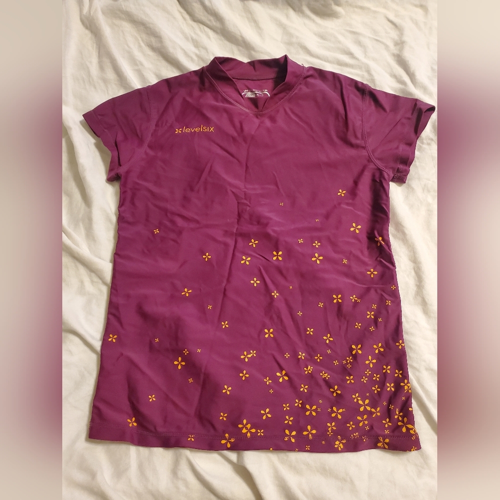 Women's Floral Swim Coverup - Purple
